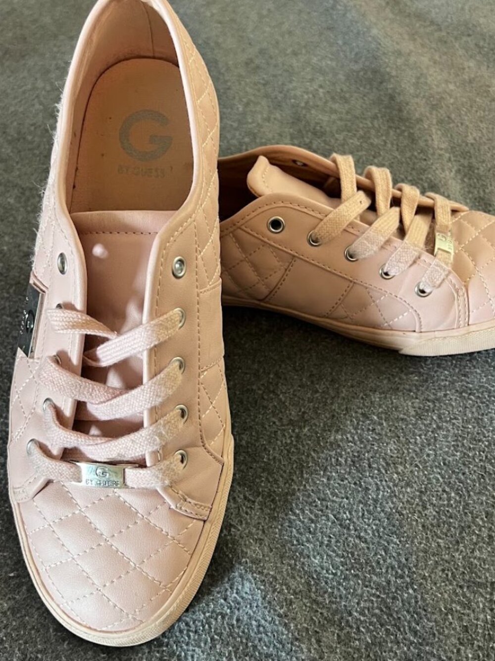 Guess Brand Women's Pink Low Top Sneakers, Size 10